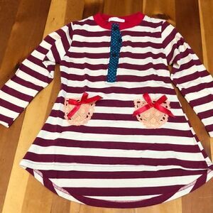 Fancaiwindmill girl's striped dress 